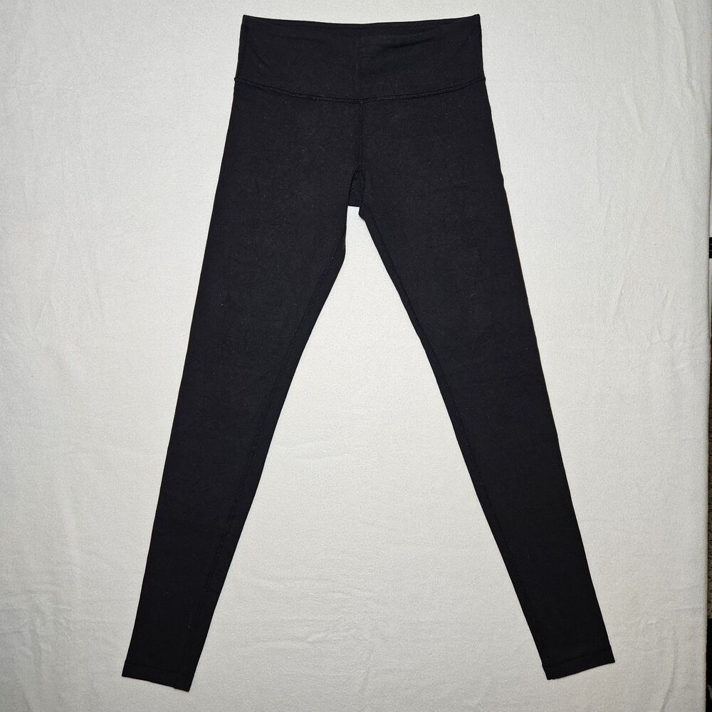 Lululemon Sz 6 EUC Black HR 29" Leggings Tight Yoga Athleisure, Probably Luon